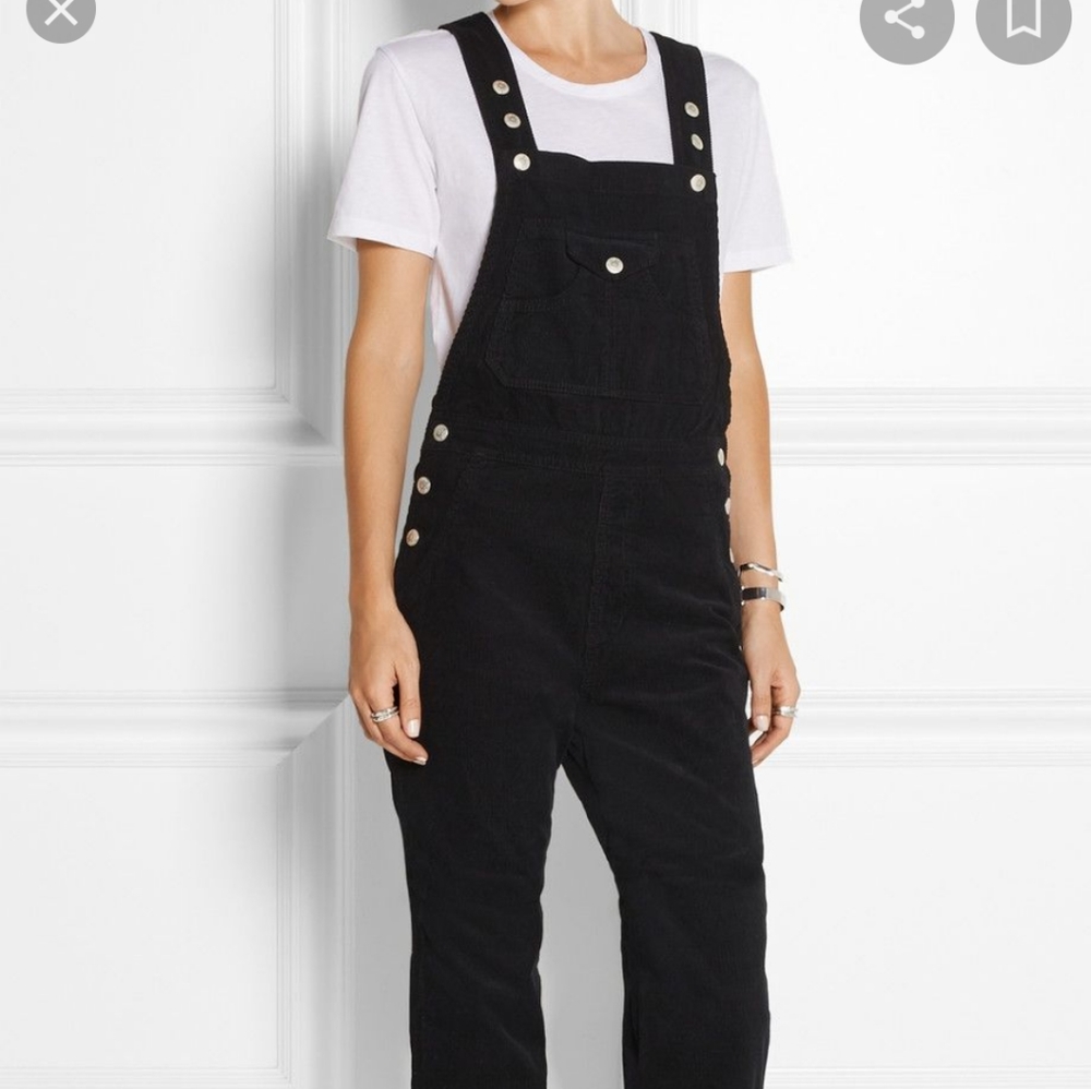 Alexa Chung for AG "The Bunny" Corduroy Overalls